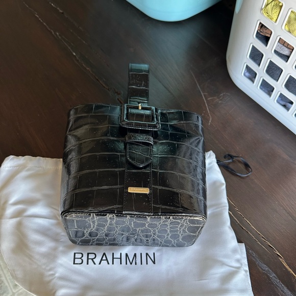 Black Veil Genuine Leather Brahmin Purse - Picture 11 of 13